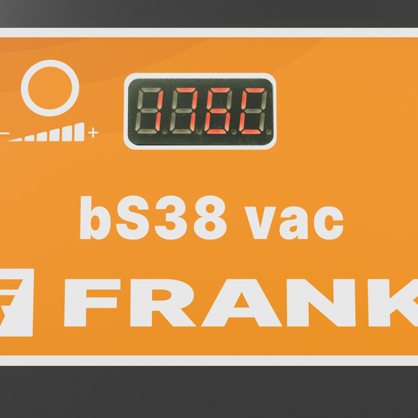 Das digitale Display des FRANK Trockendampfreinigers bS 38 VAC